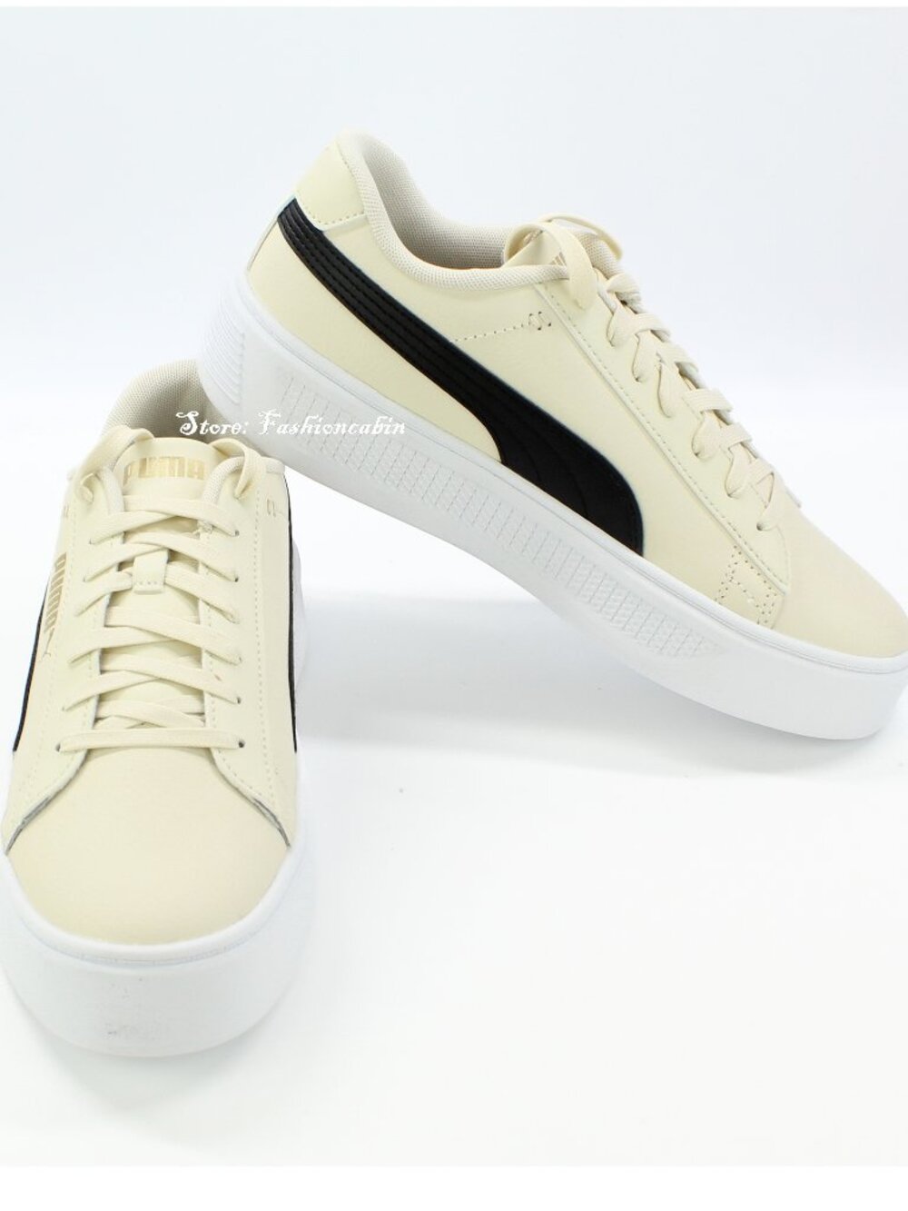 New Puma Smash V3 Platform Sneaker Women's 10 -Comfy for Daily & Streetwear